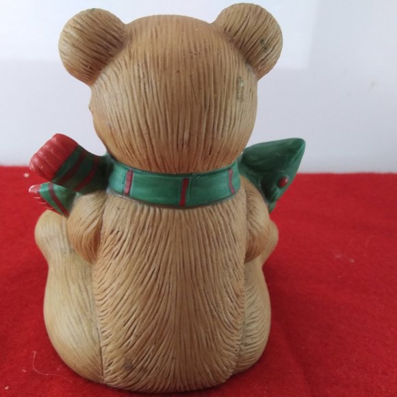 Vintage Holiday ceramic bears by Homco Japan - Picture 8 of 14